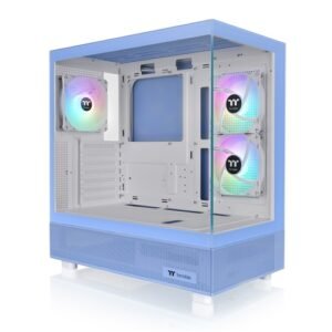 Gabinete TT View 270 Plus Mid-Tower TG x2 Fan ARGB x3 Hydrangea Blue