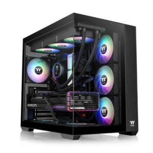 Gabinete TT View 380 Mid-Tower TG x2 Fan ARGB x4 Black