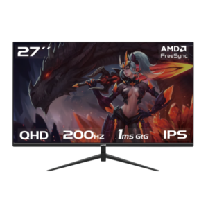 Monitor Gamer Raptor Hawk Eye 27 Frameless IPS QHD 200Hz 1Ms HDMI-DP Negro (3378)