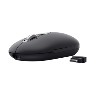 MOUSE GAMER TRUST SERON HYPERSCROLL SLIM WRLS BLACK