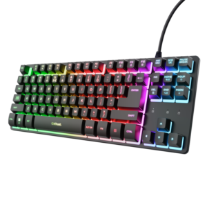 TECLADO TRUST THADO TKL BLACK ES GXT833