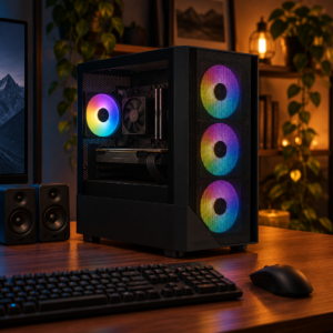 Ryzen 5 4600G / A320 / 16GB / SSD 120GB / RX 6500 XT / 450w / Meshian X609M